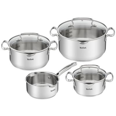 Tefal g719s7 duetto+ kookpannenset 4-delig rvs