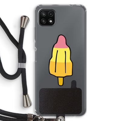 Raketijsje: Samsung Galaxy A22 5G Transparant Hoesje met koord