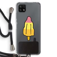 Raketijsje: Samsung Galaxy A22 5G Transparant Hoesje met koord