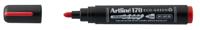 Permanent marker artline 170 eco rond m rood | 12 stuks