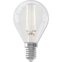 Lampadina LED E14 - CALEX - BALL P45 - Filamento dritto - 3,5 W - 250 lm - 2700 K - Dimmerabile - Trasparente