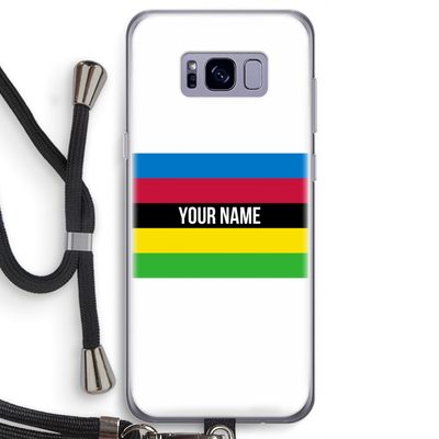 WK Wielrennen: Samsung Galaxy S8 Transparant Hoesje met koord