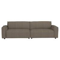 Leen Bakker - Bank Brooklyn 3-zits - Soop - Stof - Taupe - 101x270x76 Cm