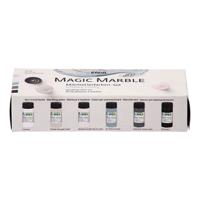 Creativ Company Magic marble verf pastelkleuren, 6x20ml