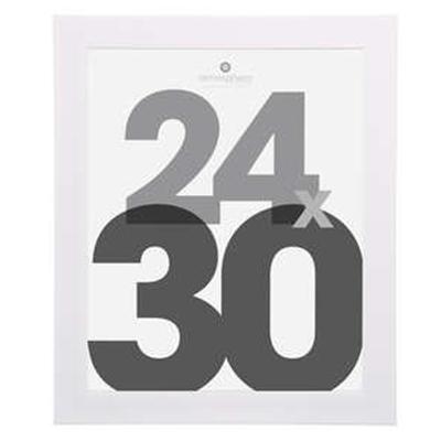 Atmosphera Fotolijstje Olympus - voor een foto van 24 x 30 cm - wit - Kunststof/glas