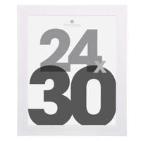 Atmosphera Fotolijstje Olympus - voor een foto van 24 x 30 cm - wit - Kunststof/glas