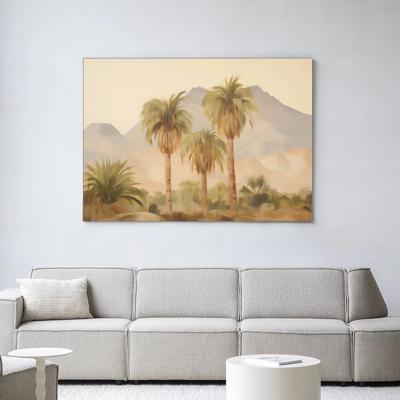 Urban Cotton Wandkleed 'Tunesia' 110 x 145cm in Frame - black