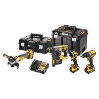DeWalt DCK429P3T-QW Combiset DCD805 + DCG405 + DCH273 + DCF850, 18 V zwart, geel