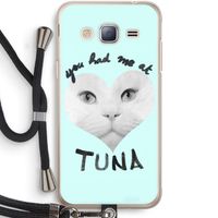 You had me at tuna: Samsung Galaxy J3 (2016) Transparant Hoesje met koord