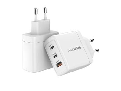 Mobilize Mobilize Wall Charger 2x USB-C + 1x USB GaN 65W with PD/PPS White