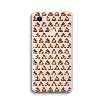 Poop emoji: Google Pixel 3 XL Transparant Hoesje