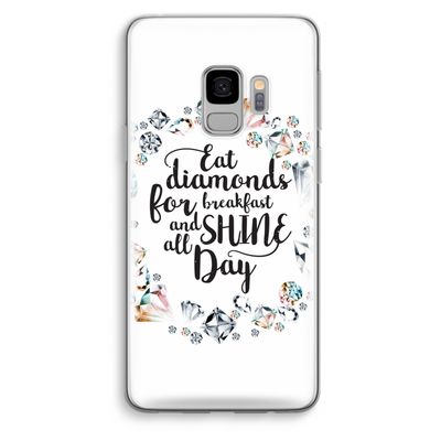 Diamonds: Samsung Galaxy S9 Transparant Hoesje