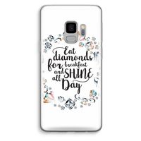 Diamonds: Samsung Galaxy S9 Transparant Hoesje