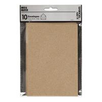 Creativ Company Enveloppen, afmeting envelop 11,5x16 cm, 110 gr, naturel, 10 stuk/ 1 doos