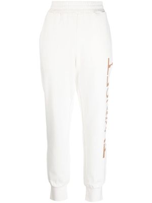 TWINSET pantalon de jogging à logo imprimé - Blanc