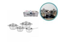 Gustav Voss Neapel Pannenset - 7-delig - 1.4L / 1.4L / 2.0L / 2.8L - Zilver