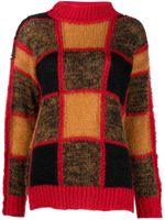 Marni pull colour block à col roulé - Rouge