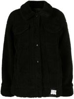 UGG veste boutonnée en fourrure artificielle - Noir