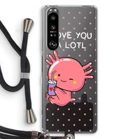Love You A Lotl: Sony Xperia 1 III Transparant Hoesje met koord