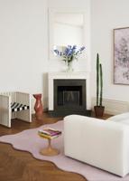 Layered - Vloerkleed Organic Scallop Wool Rug Pink Lavender -
