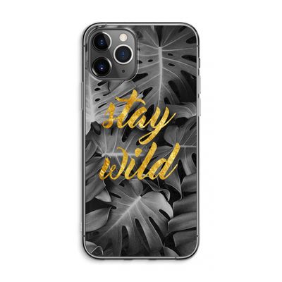 Stay wild: iPhone 11 Pro Max Transparant Hoesje