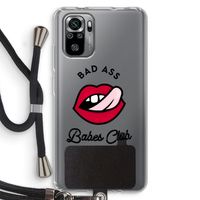 Badass Babes Club: Xiaomi Redmi Note 10S Transparant Hoesje met koord