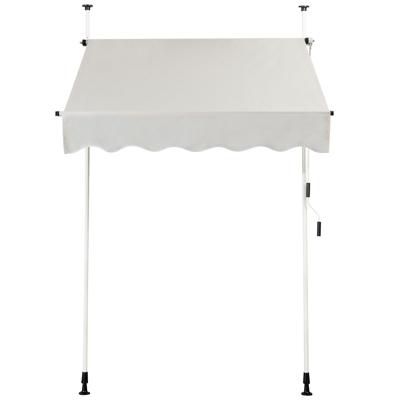Telescopische Luifel Zonnescherm UV-Bestendig Waterdichte Luifel 150x120cm Beige
