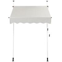 Telescopische Luifel Zonnescherm UV-Bestendig Waterdichte Luifel 150x120cm Beige