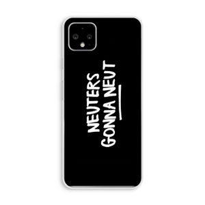 Neuters (zwart): Pixel 4 XL Transparant Hoesje