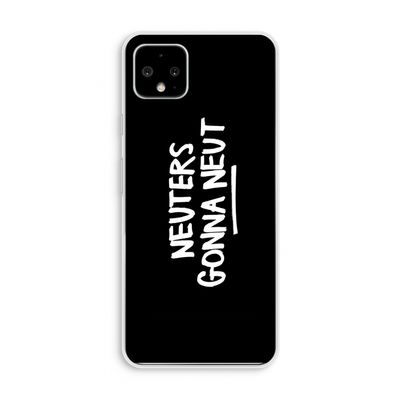 Neuters (zwart): Pixel 4 XL Transparant Hoesje