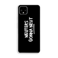 Neuters (zwart): Pixel 4 XL Transparant Hoesje Neuters (zwart): Pixel 4 XL Transparant Hoesje