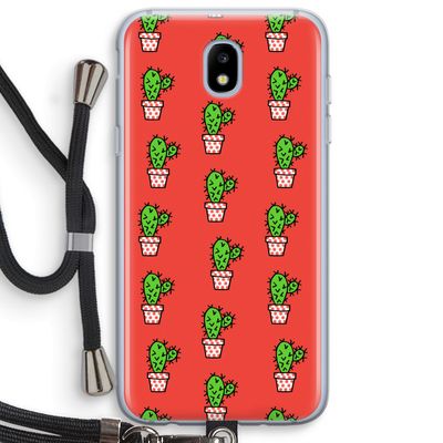 Mini cactus: Samsung Galaxy J5 (2017) Transparant Hoesje met koord