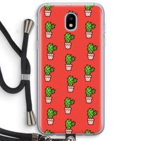 Mini cactus: Samsung Galaxy J5 (2017) Transparant Hoesje met koord