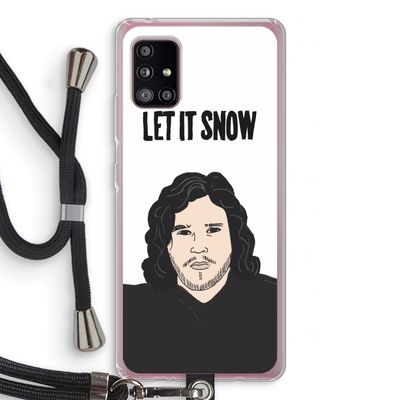 Let It Snow: Samsung Galaxy A51 5G Transparant Hoesje met koord