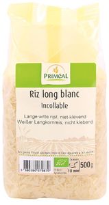 Primeal Rijst wit lang niet klevend bio (500 gr)