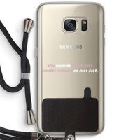 uw waarde daalt niet: Samsung Galaxy S7 Transparant Hoesje met koord