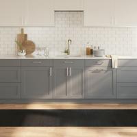 VidaXL Vloerkleed rechthoekig 70x400 cm bamboe zwart