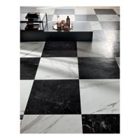 FAP Ceramiche Roma Vloer- en wandtegel | 60x60 cm | Gerectificeerd | Marmerlook | Mat Antraciet