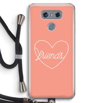 Friends heart: LG G6 Transparant Hoesje met koord