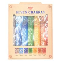 Cadeauset Hem Wierrook 7 Chakras geuren 20 sticks per geur Cadeauset Hem Wierrook 7 Chakras geuren 20 sticks per geur