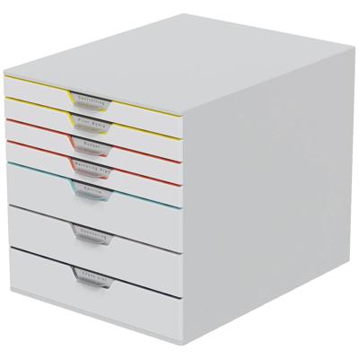 Durable VARICOLOR® MIX 7 762727 Ladebox Grijs DIN A4 Aantal lades: 7
