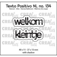Crealies • texto positivo snijmal welkom kleintje
