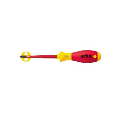 Wiha PlusMinus Schraubendreh.SL/PZ2 SoftFinish-slimFix VDE1000V Plus/minus schroevendraaier VDE Grootte SL/PZ 2 Koplengte: 100 mm
