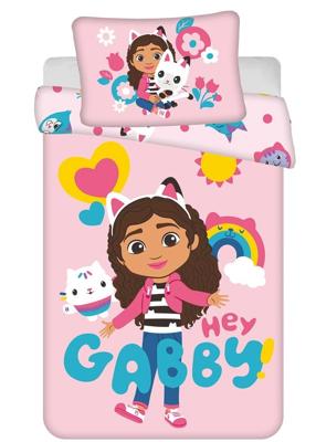 Gabby&apos;s Dollhouse dekbedovertrek Hey Gabby- 100 x 135 cm - Katoen