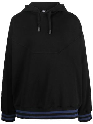 Versace Jeans Couture hoodie à logo imprimé - Noir