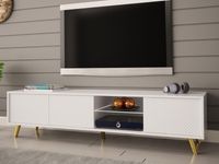 Tv-meubel APOLINE 3 deuren wit - thumbnail
