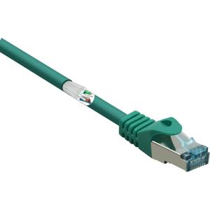 Renkforce RF-5136972 RJ45 Netwerkkabel, patchkabel CAT 6A S/FTP 5.00 m Groen Snagless, Vlambestendig 1 stuk(s)