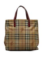 Burberry Pre-Owned sac cabas à carreaux Haymarket (2000-2017) - Marron - thumbnail