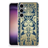 Samsung Galaxy S24 TPU Case Beige Flowers - thumbnail