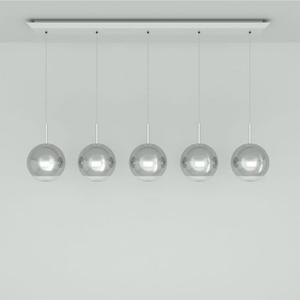 Tom Dixon Mirror Ball 25 cm Linear LED Hanglamp - Chroom